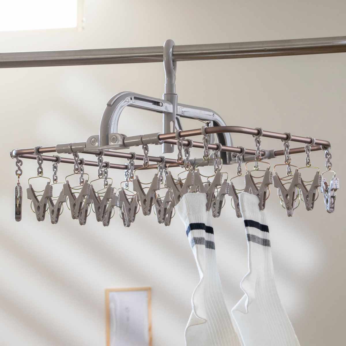 藤栄 洗濯ハンガー ALUMI HANGER アルミランドリーハンガー 角ハンガー