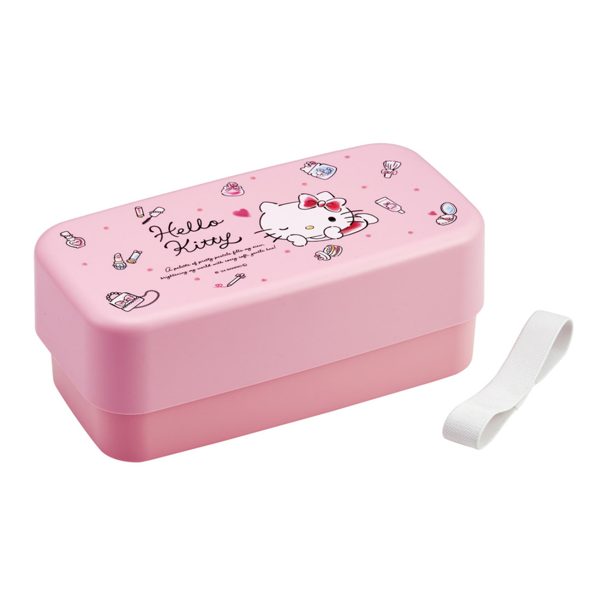 スケーター 弁当箱 2段 1L カトラリー付ランチボックス キティ 水彩