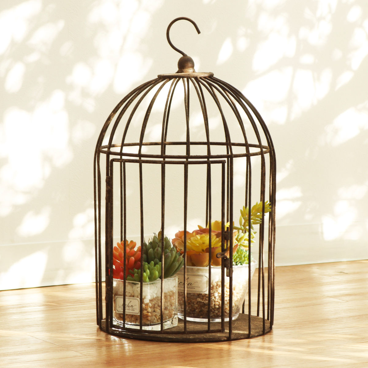 鳥かご ヴィンティー バードケージ ハンギングポット （ プランター