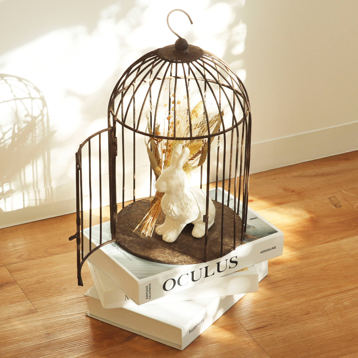 鳥かご ヴィンティー バードケージ ハンギングポット （ プランター