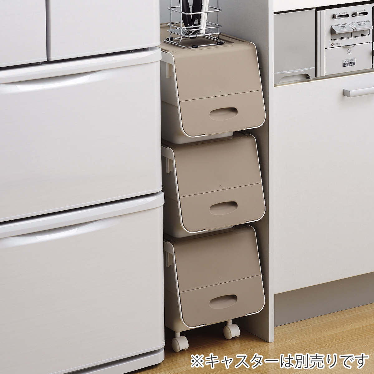 キッチンストッカー キッチン フタ付 ストッカ...の詳細画像5