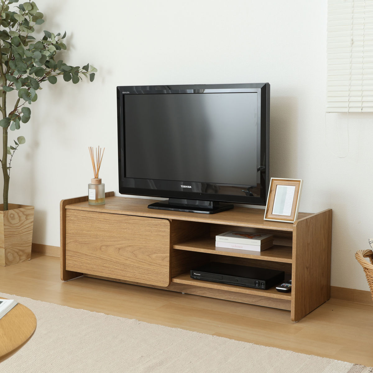 テレビ台　テレビボード　幅120cm 不二貿易（Fuji Boeki） テレビ台 幅120cm 木目調 ソフトクローズ 40型