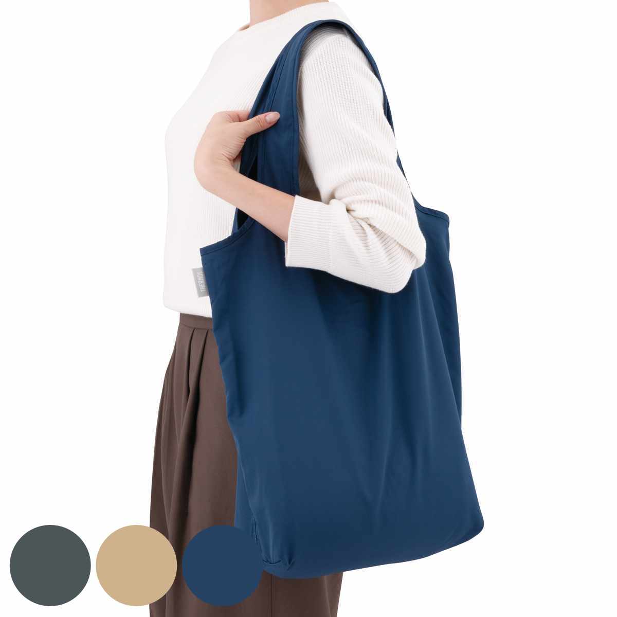 サーモス エコバッグ たたまず丸めるエコバッグ 18L （ THERMOS マイバッグ 大容量 トートバッグ エコバック 洗える ）