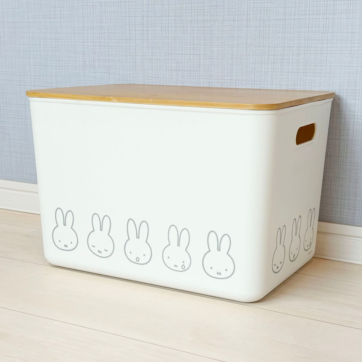 オカトー 収納ボックス miffy バンブー ふた付き収納ケース LL 幅36