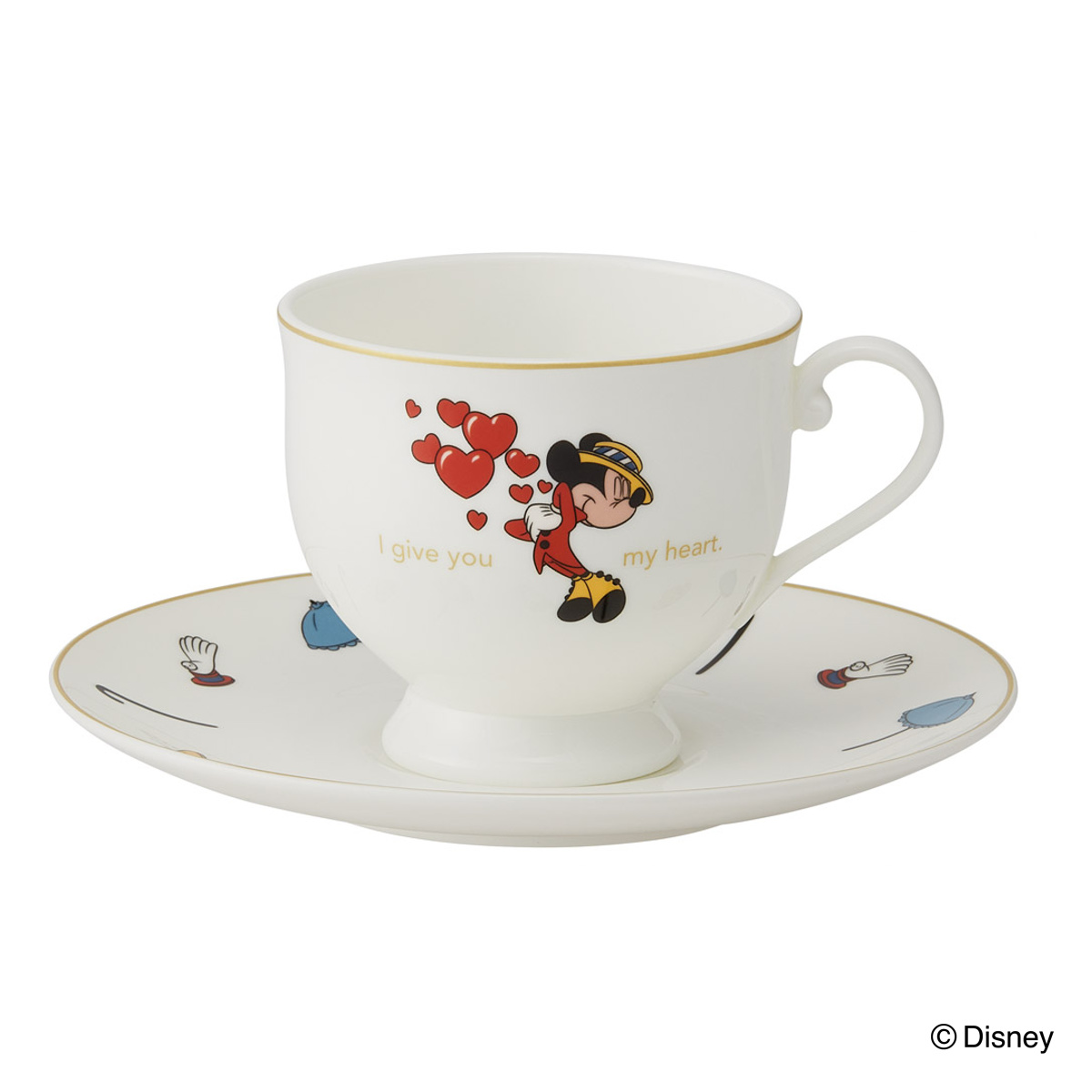 スケーター カップ ソーサー カップ＆ソーサー ミッキー＆ミニー