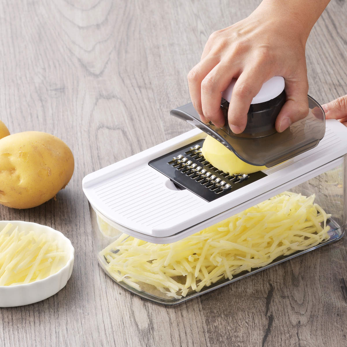 ヨシカワ 野菜調理器 8点セット みじん切り スライサー 細切り 安全