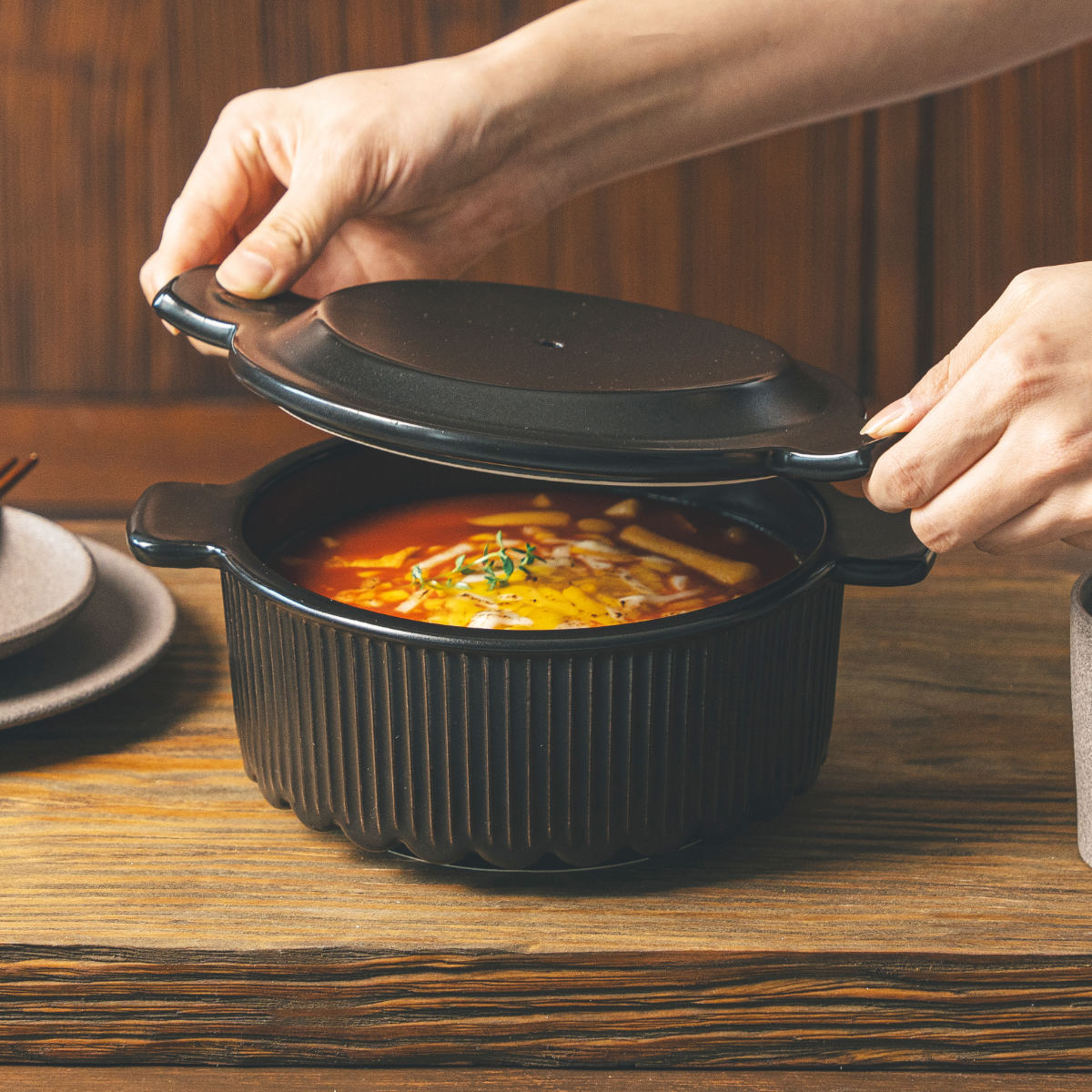 韓国風土鍋 16cm ガス火専用 OREUM 電子レンジ対応 オーブン対応 食洗機対応 5号 ドクターハウス （ Dr.HOWS オルム 土鍋 ミニ おしゃれ 一人用 直火対応 ）