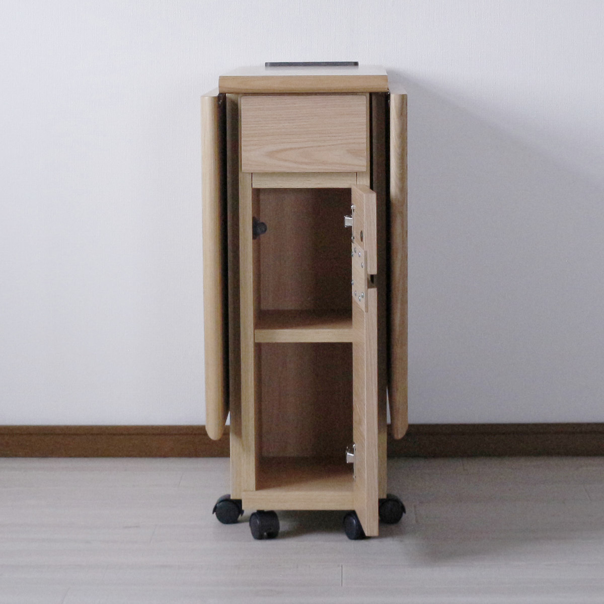 ダイニングテーブル 2人用 折りたたみ 幅31〜135cm バタフライ USB付