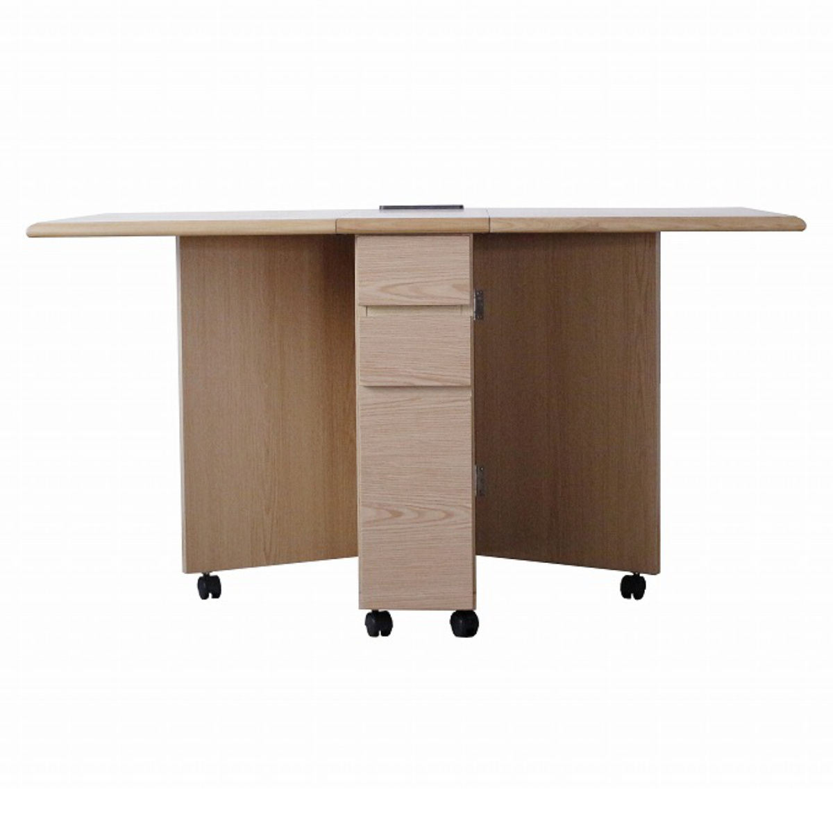 ダイニングテーブル 2人用 折りたたみ 幅31〜135cm バタフライ USB付