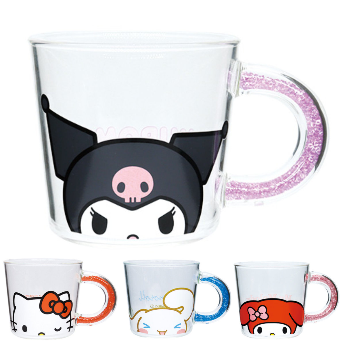大西賢製販 マグカップ 390ml サンリオ 耐熱ガラスマグ （ ガラス 耐熱