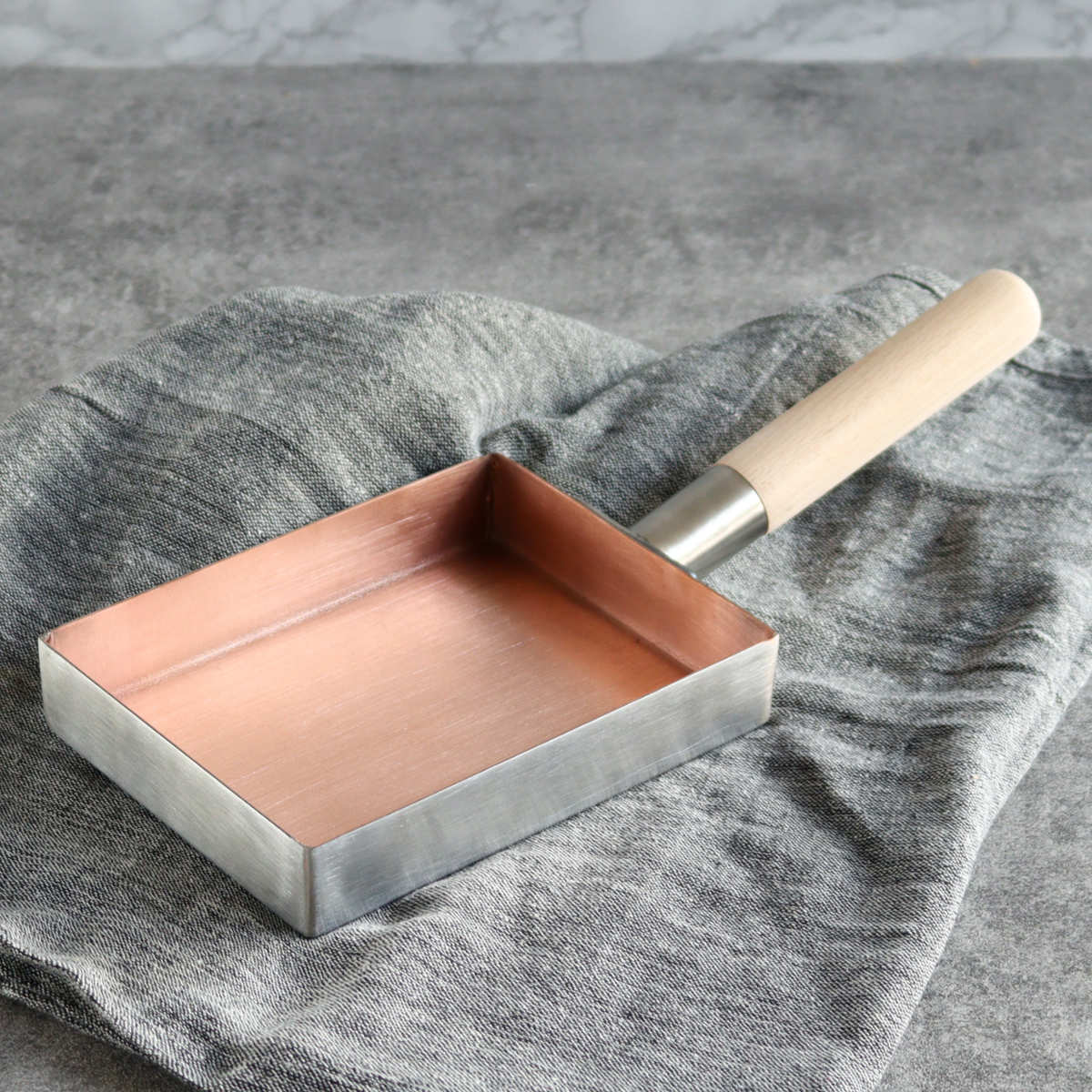 フジノス 卵焼き器 13×18cm IH対応 銅 ステンレス二層鋼 こだわりの