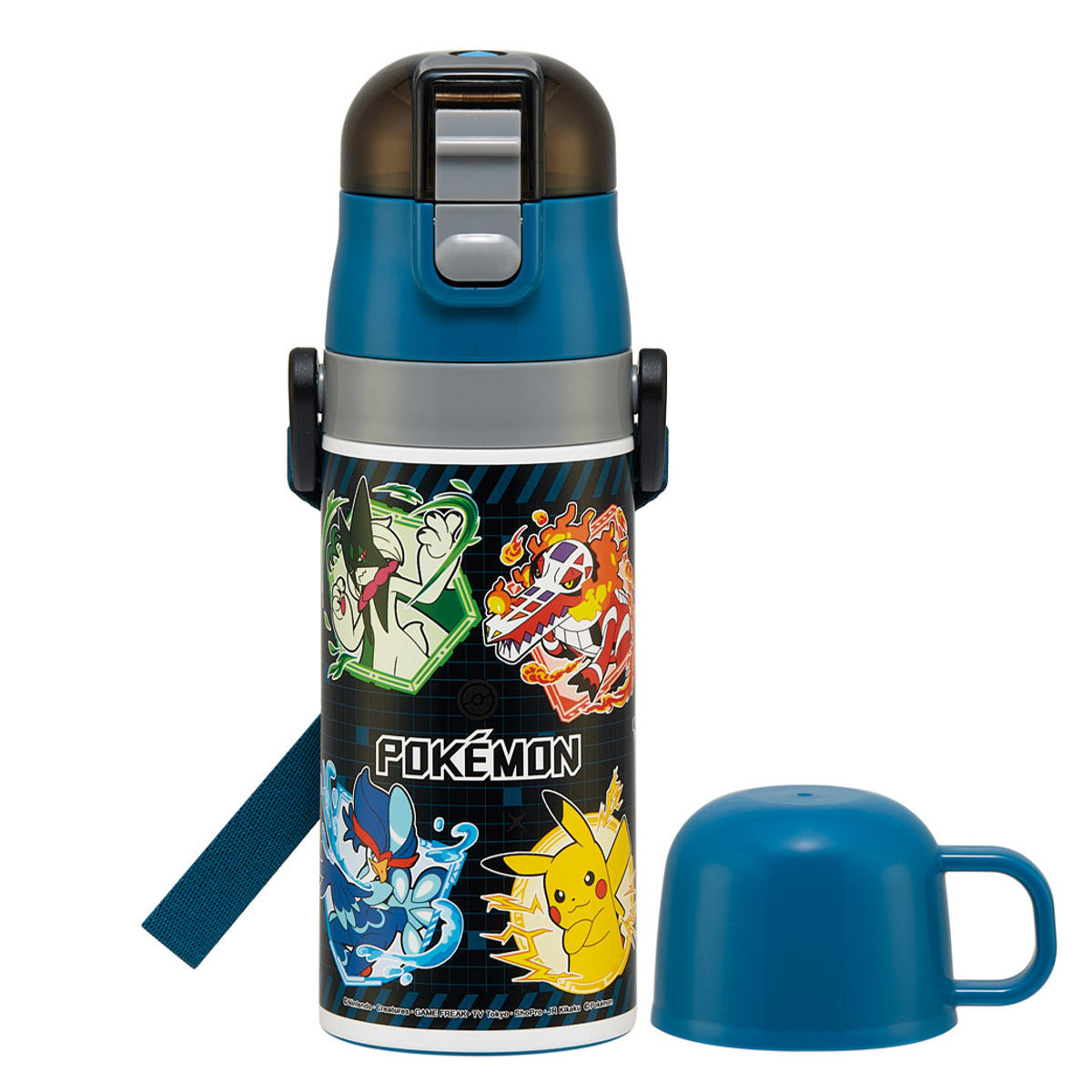 スケーター 水筒 350ml 420ml 子供用 2WAYボトル ポケモン25