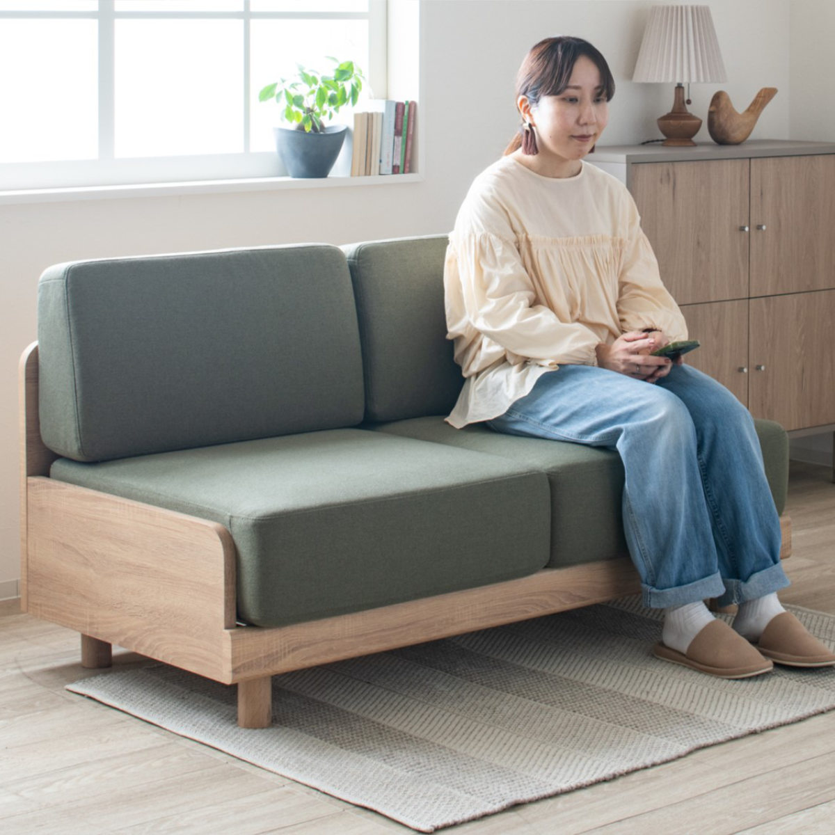 送料無料アームレス２人掛けソファ幅140cm 北欧風ラブソファ 新品（1266） ソファ 2人掛け 幅140cm ピオ （ ソファー コンパクト リビングソファ