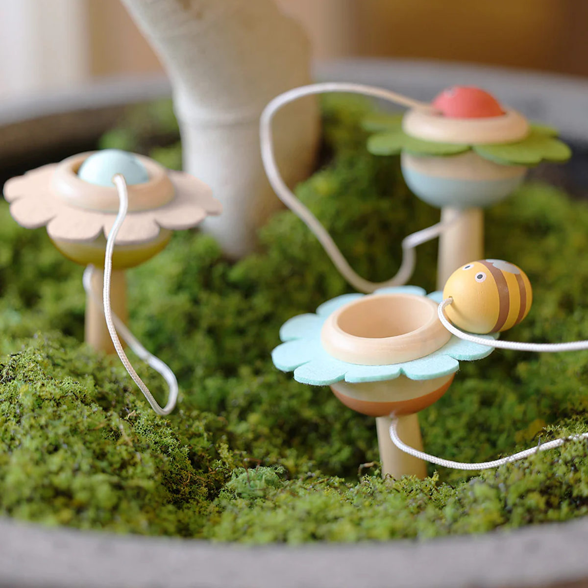 けん玉 子ども用 かわいい ベビー レディバード バード ビー （ 木製 おもちゃ Adnil LAND キッズ 木のおもちゃ 玩具 オモチャ 出産祝い ）