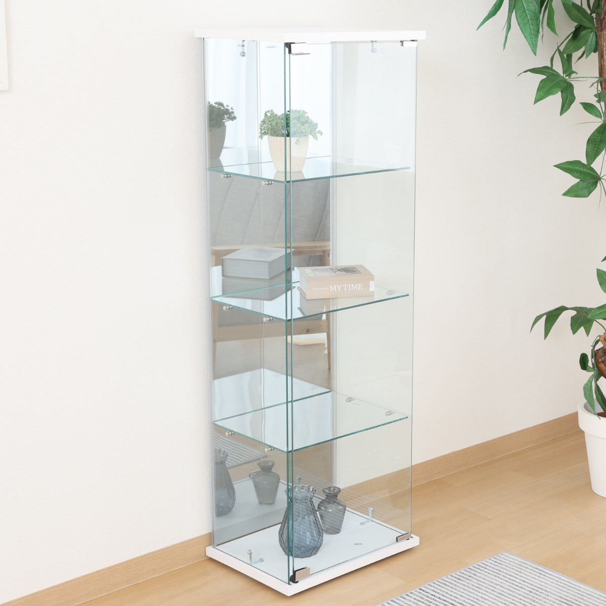 不二貿易（Fuji Boeki） ガラスコレクションケース 幅39cm 4段 ショー