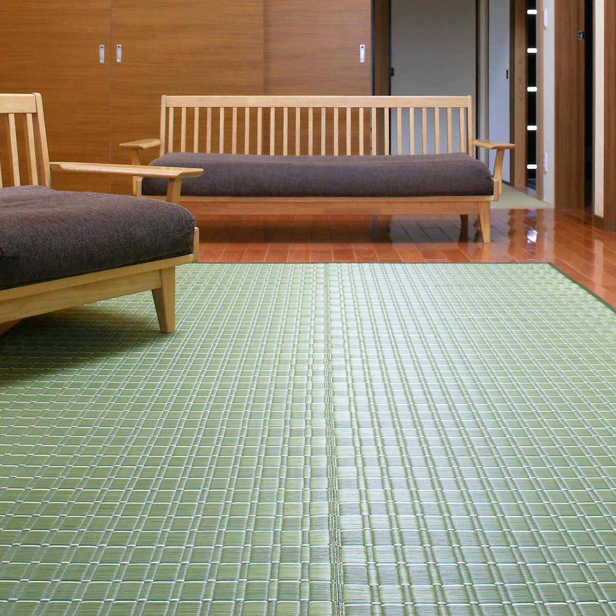 い草ラグ 室町 191×250cm 掛川織 花ござ （ い草マット い草カーペット カーペット ラグ ござ ）