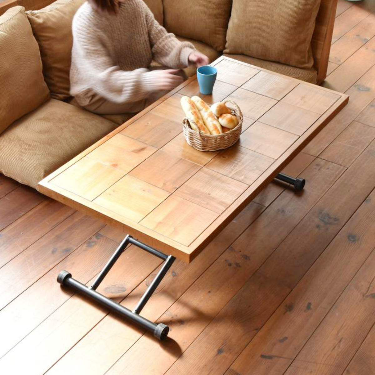 天然木昇降式テーブルのおすすめ人気商品一覧 通販 - Yahoo!ショッピング