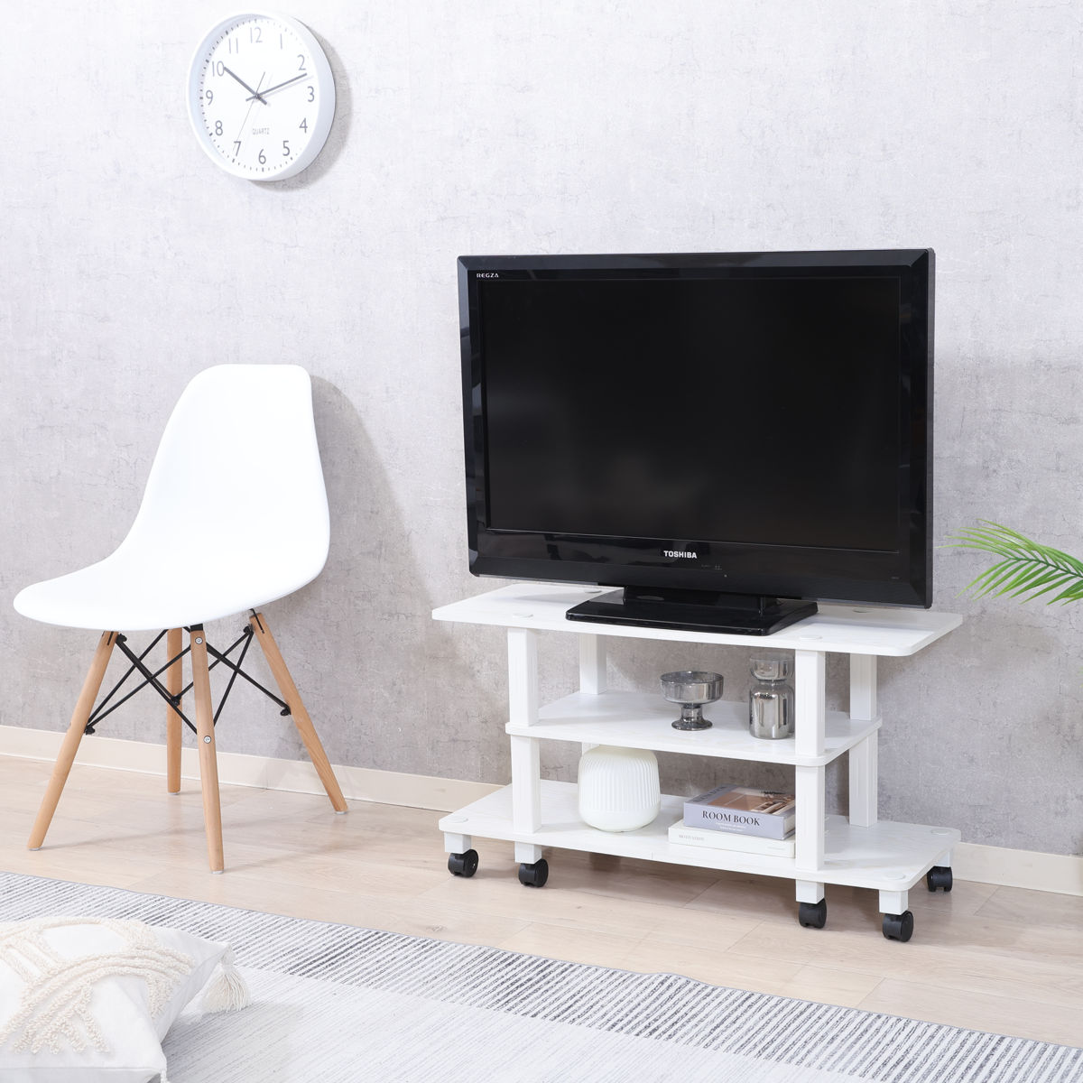 不二貿易（Fuji Boeki） テレビ台 幅80cm 工具不要 キャスター付 FIT