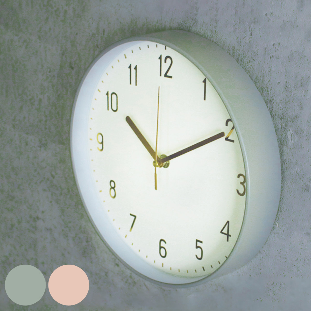 �|�����v Marmo �d�g���v �A���b�j Wall Clock Plain �i �É� �X�C�[�v���[�u�����g �E�H�[���N���b�N �Ǌ|�����v ���v �A�i���O �����݃J���[ �j
