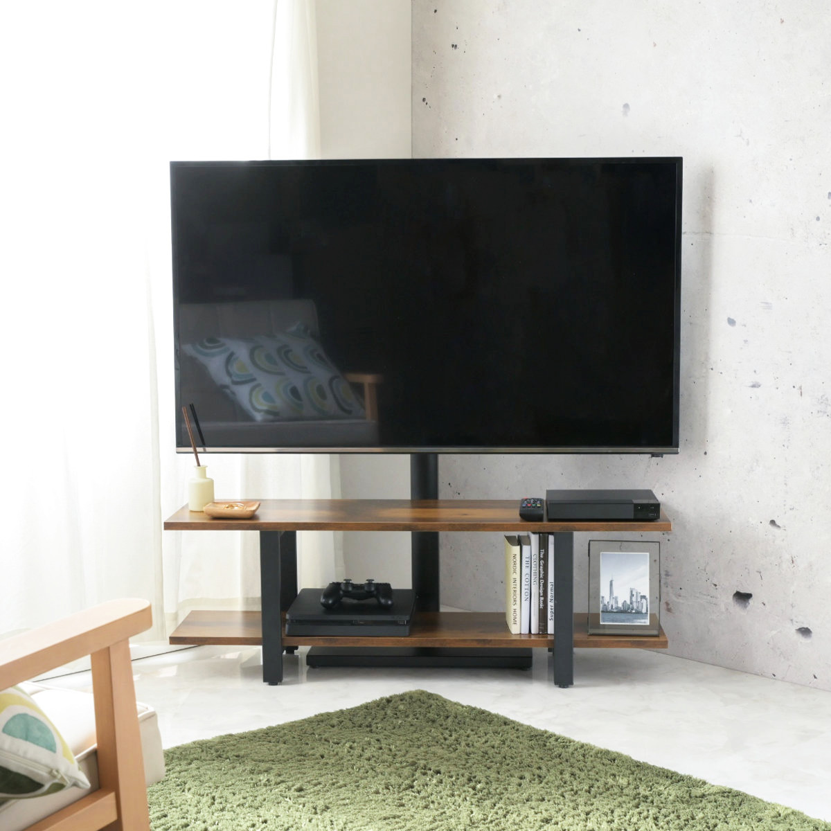 50インチ？テレビ台とセット TVスタンド ラック 幅105cm 2点セット 50インチ対応 （ テレビ台