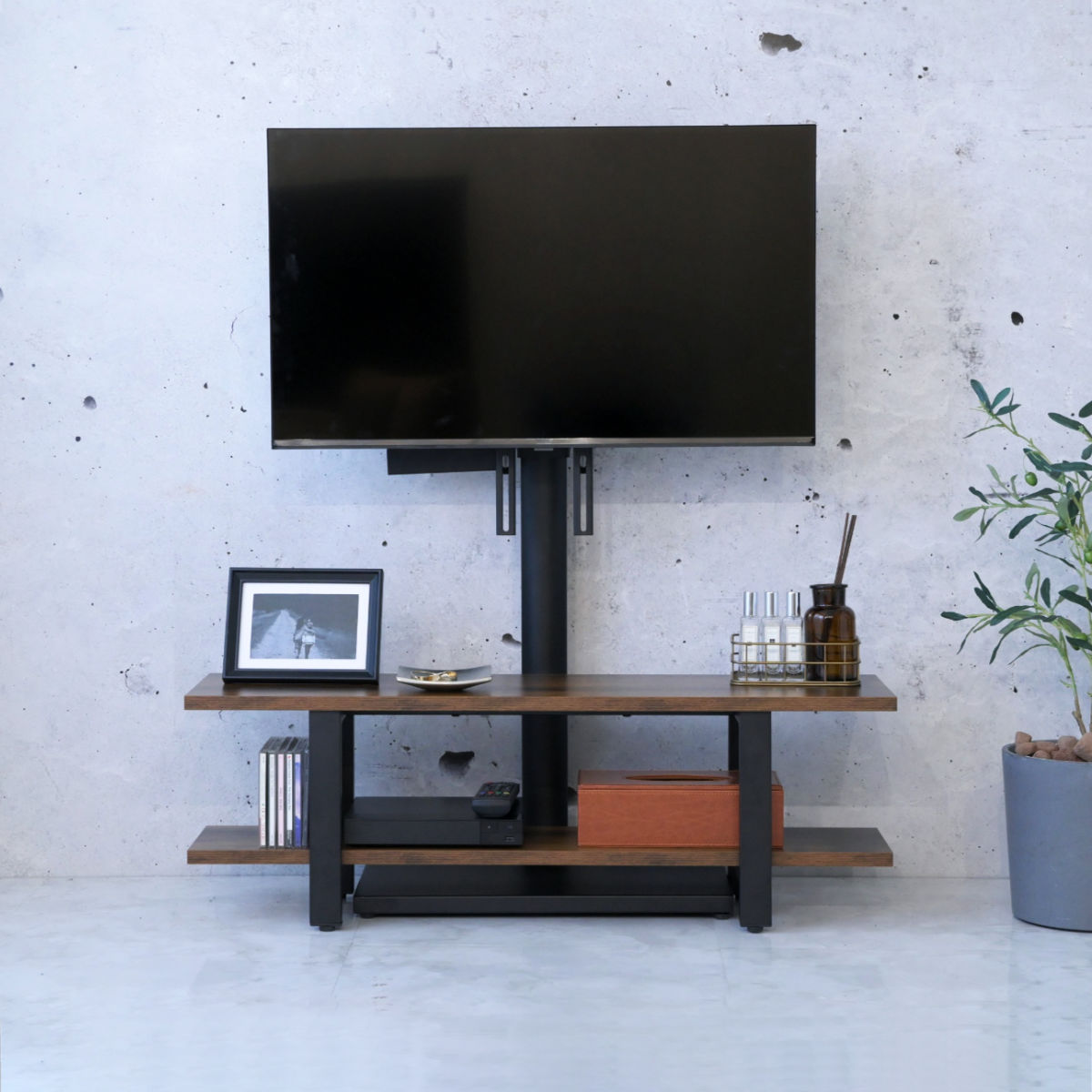テレビ  テレビ台2段   セット ぼん家具 テレビ台 ローボード 2台セット 伸縮TV台 TVボード コーナー