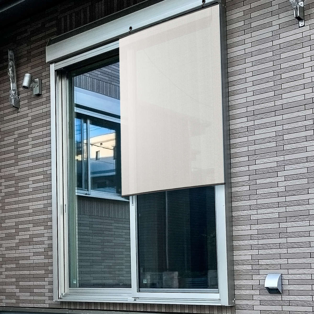 日除け シェード 遮熱 日除け名人 レールタイプ 90cm×120cm