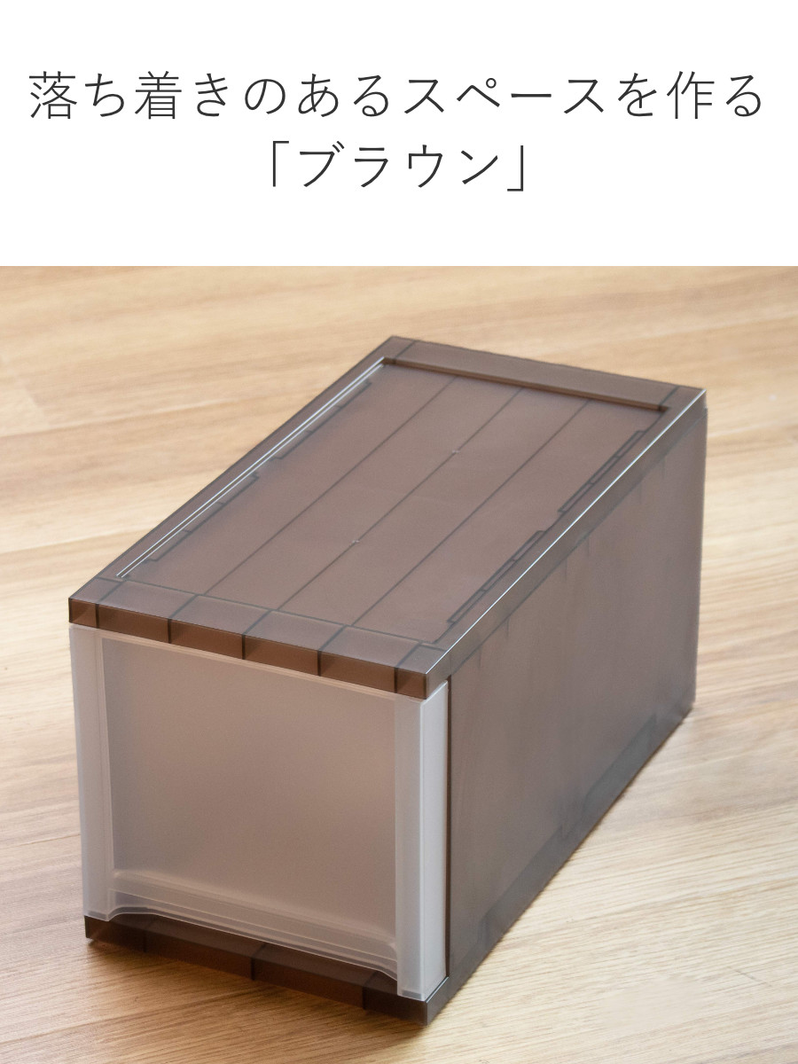 サンコープラスチック 収納ケース 引き出し Brio スリム CDケース 幅18