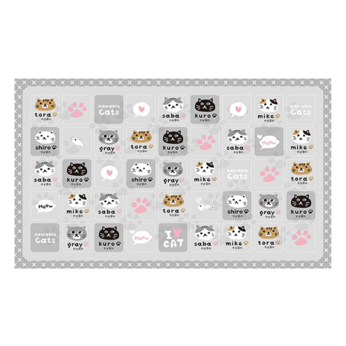 レジャーシート 遠足マット ネコのあつまり （ レジャーマット ピクニックシート 幼稚園 保育園 遠足 子供用 一人用 ）