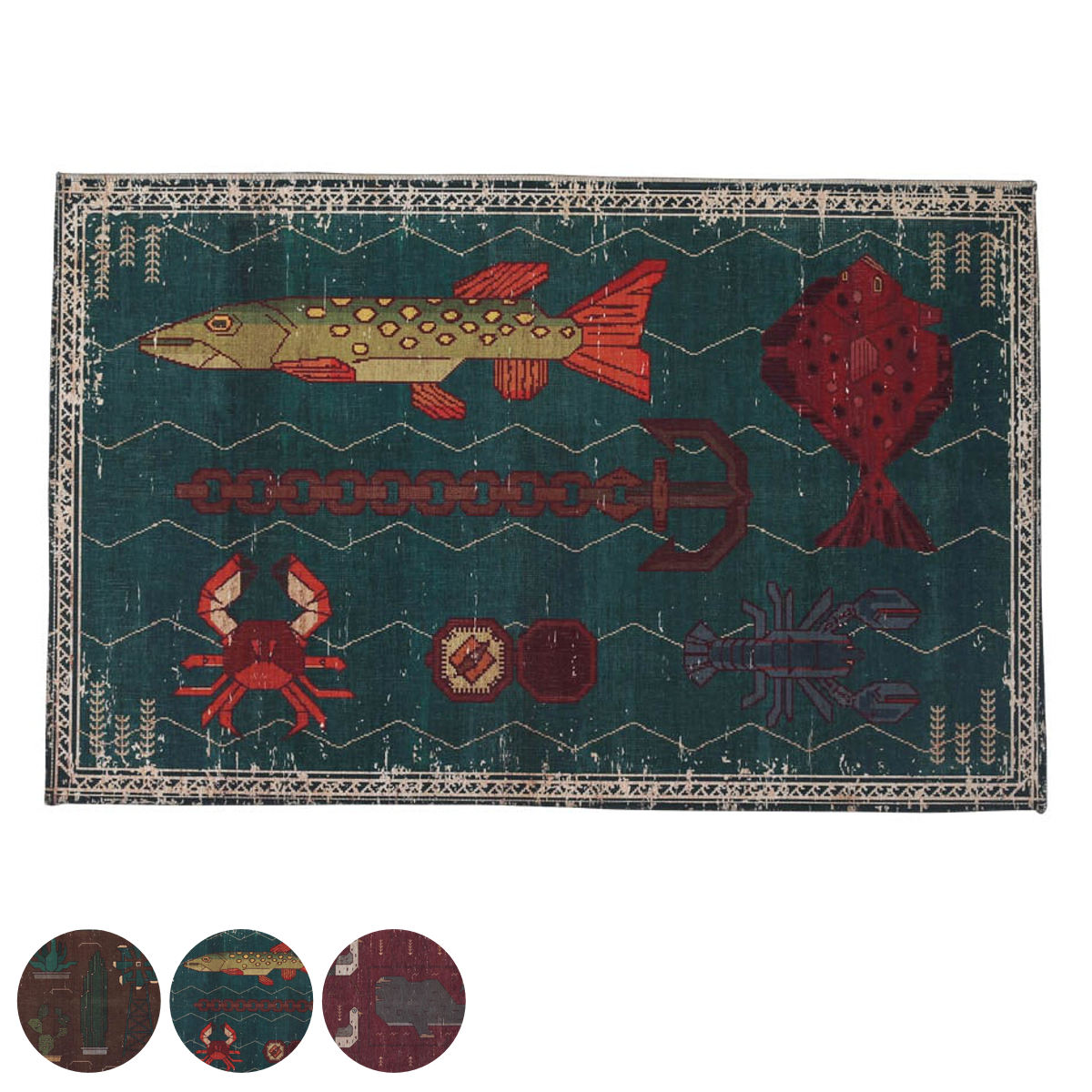 ���փ}�b�g ���� 50×80cm DULTON �}�b�g �i ���O �􂦂� ����~�� �_���g�� ���O�}�b�g �f�U�C���}�b�g ��80cm �j