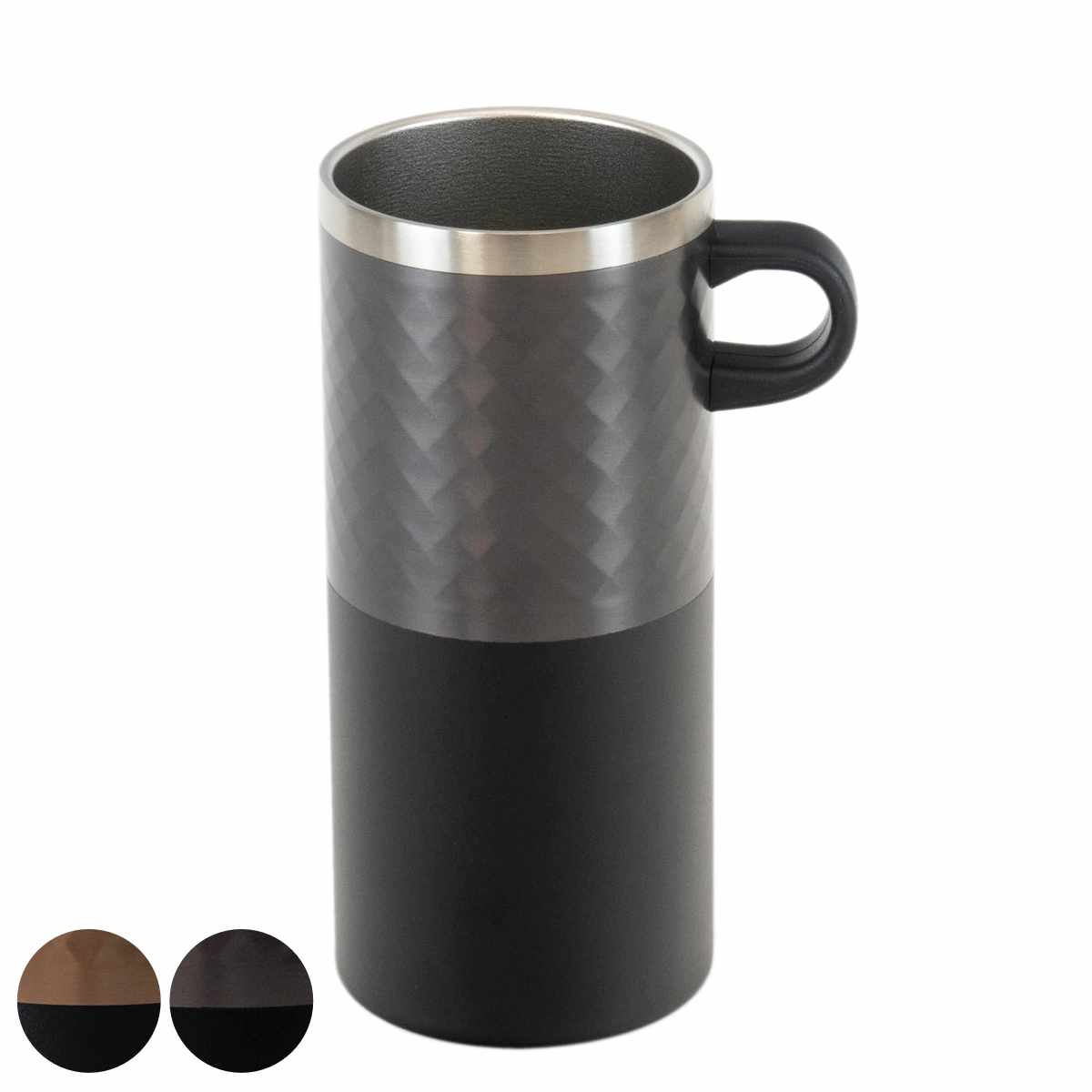 タンブラー 500ml フォルテック 取っ手付 缶ホルダー （ ステンレス