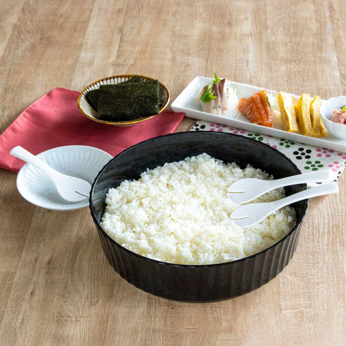パール金属 寿司桶 おウチで楽しい プラスチック 手巻き・ちらし寿司