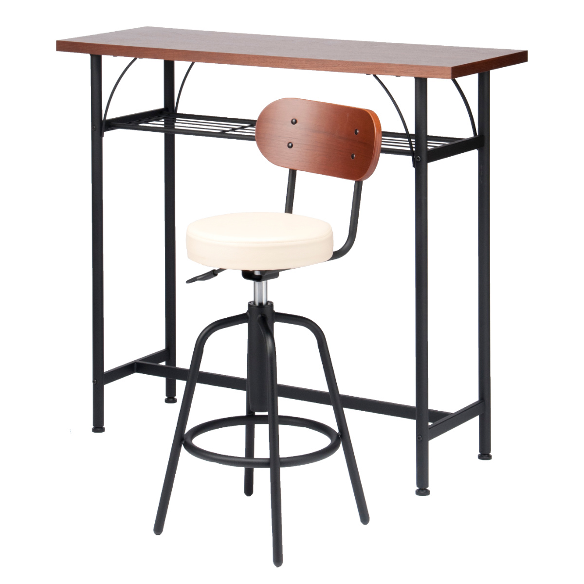 カウンターテーブルセット 2点セット 1人掛け 幅100cmテーブル×1