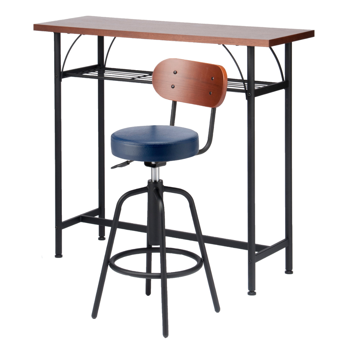 カウンターテーブルセット 2点セット 1人掛け 幅100cmテーブル×1