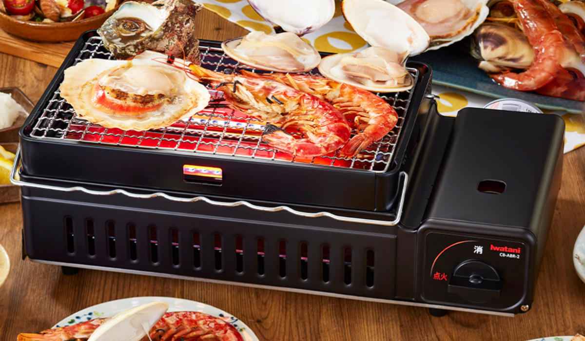 炉ばた焼器 カセットコンロ付き 炙りや Iwa...の詳細画像3