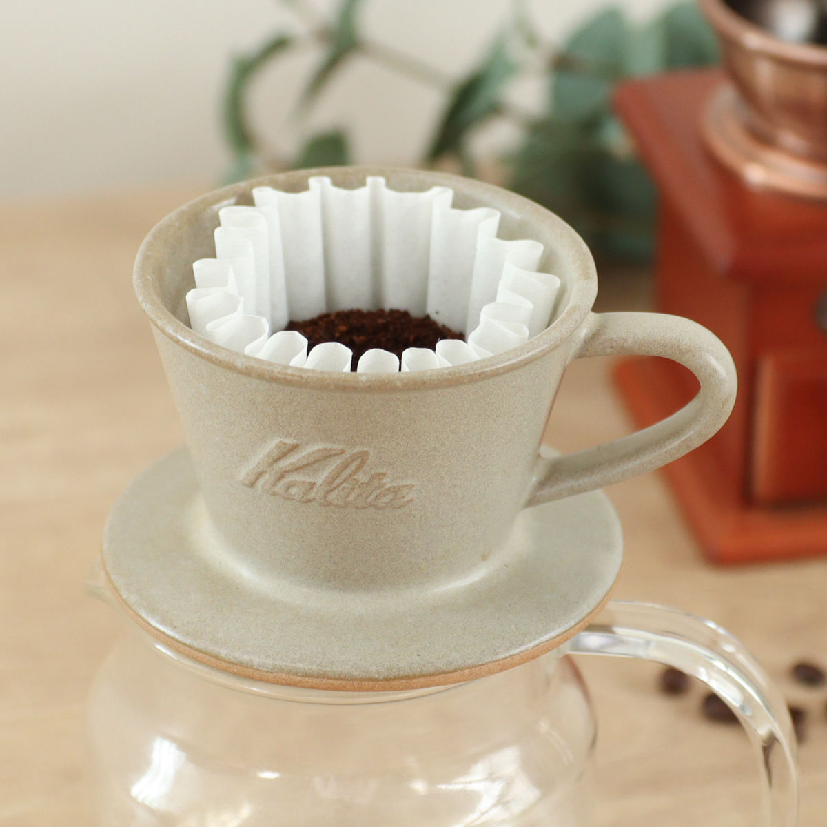 Kalita（カリタ） ドリッパー MI 155 （ 1〜2人用 日本製 陶器 美濃焼