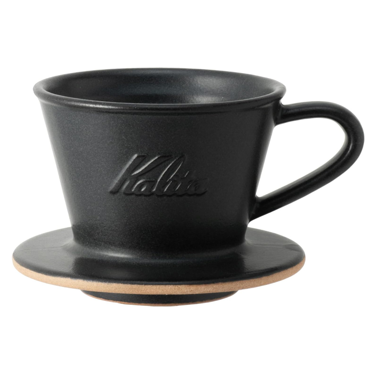カタチ製作所Mederupot ドリッパー M アンティークブラック Kalita（カリタ） ドリッパー MI 155 （ 1〜2人用 日本製 陶器 美濃焼