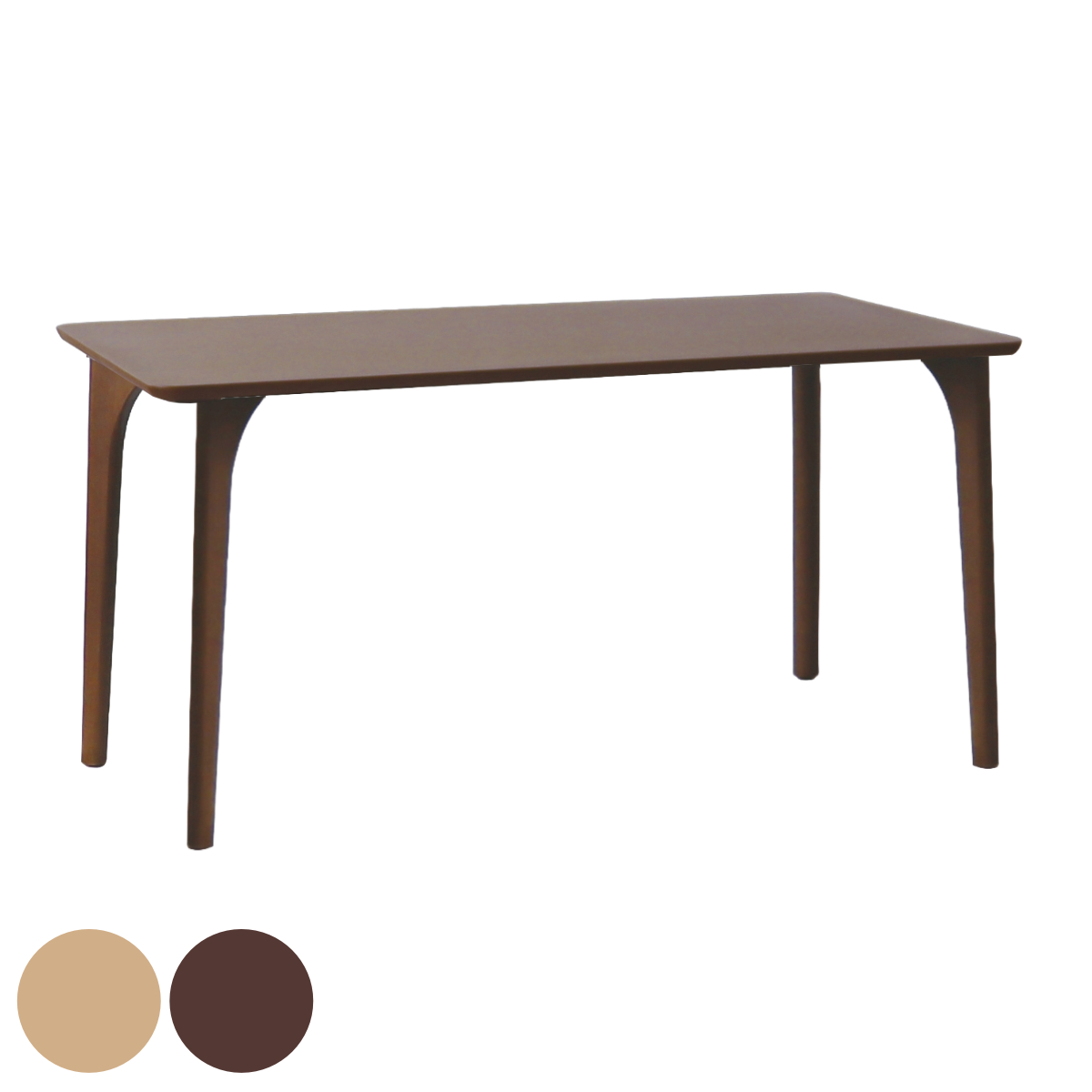 ダイニングテーブル 4本脚タイプ 幅140×奥行80cm アートライフ （ 開梱設置 テーブル 食卓テーブル 脚 細い 長方形 机 木製 天然木 ダイニング 食卓 ）