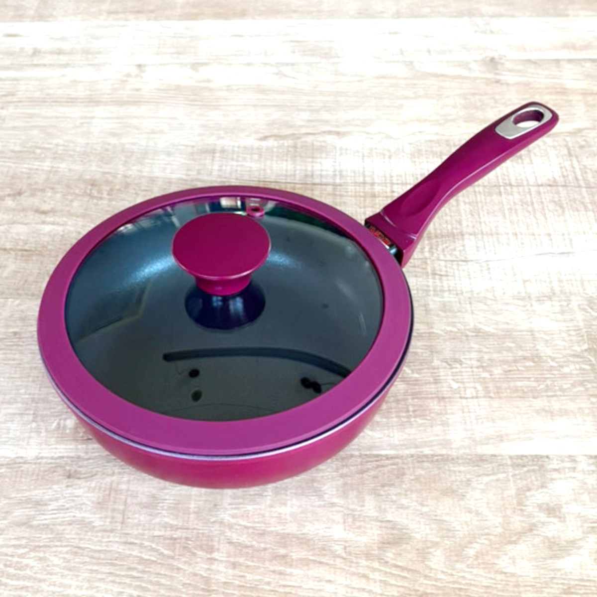 谷口金属工業 フライパン20cm 深型 ガラス蓋付き ミキトル （ IH対応