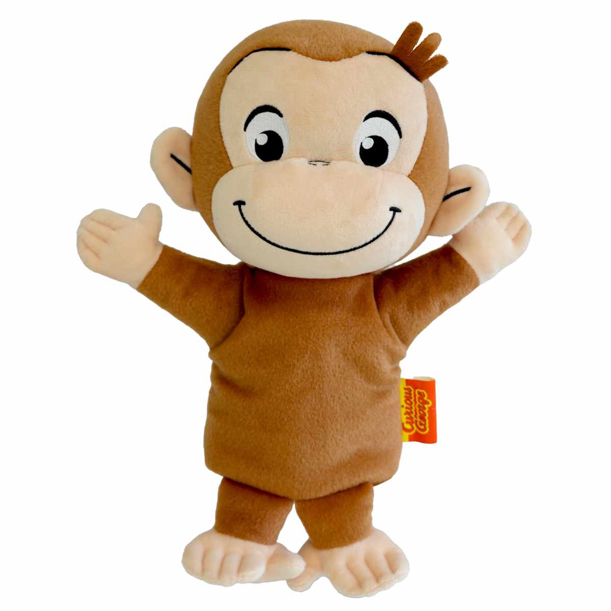 ぬいぐるみ ハンドパペット ジョージ おさるのジョージ （ ヌイグルミ パペット 手人形 ふわふわ 遊び 手遊び プレゼント ギフト かわいい ）