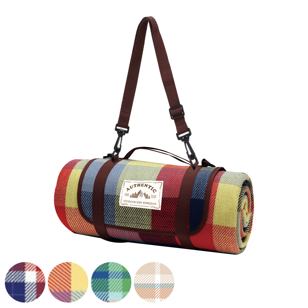 レジャーシート オーセンティック チェック L 150×200cm コンパクト （ レジャーマット ピクニックシート ピクニック マット 大判 厚手 起毛 ）