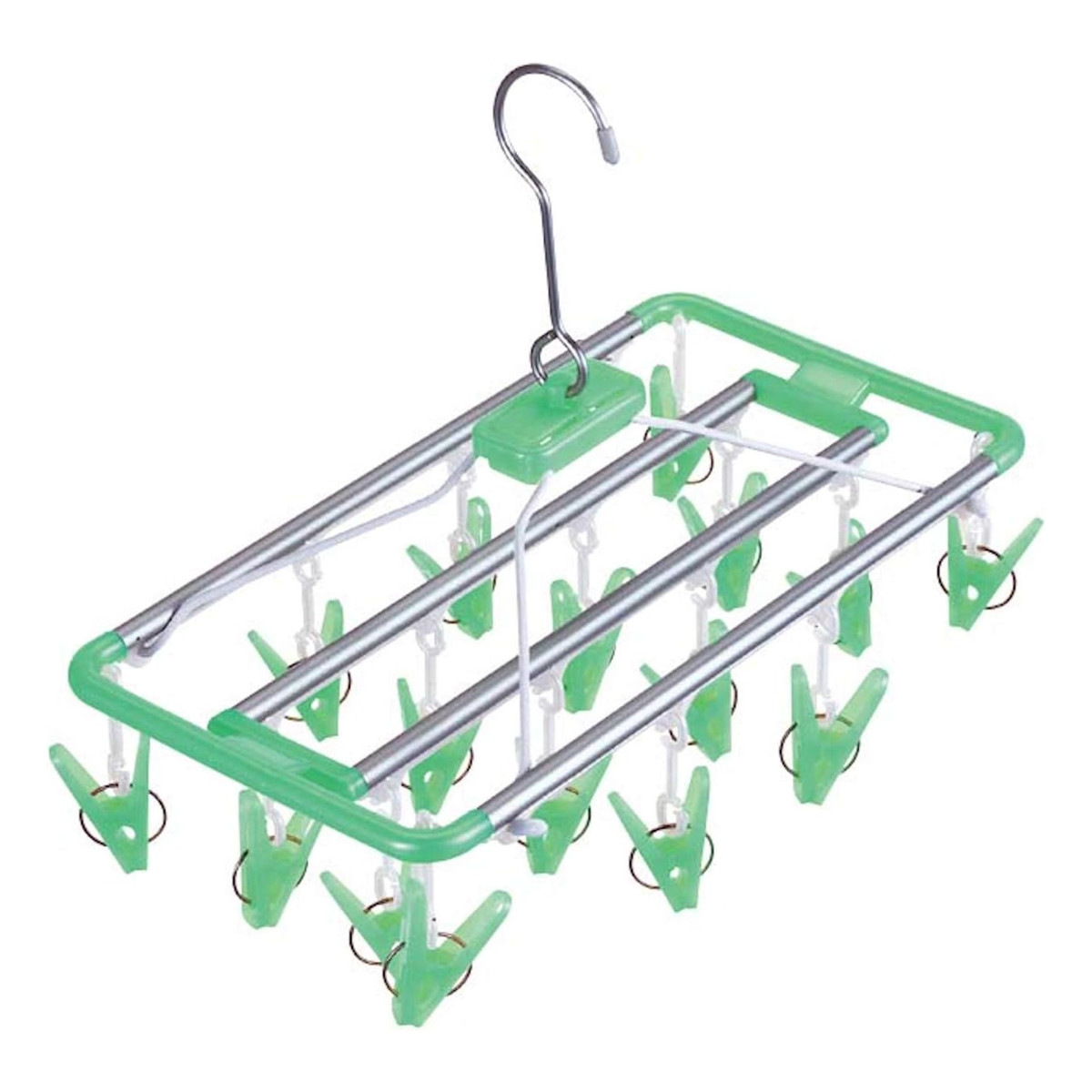 洗濯ハンガー アルモア 角ハンガーピンチ16個付 （ 物干しハンガー 洗濯物干し 洗濯用品 室内干し 洗濯 ピンチ 洗濯ピンチ ）