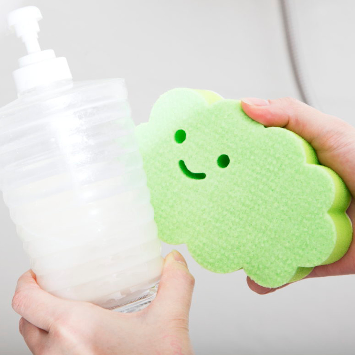 バススポンジ ペタッと貼りつく バスクリーナー...の詳細画像4