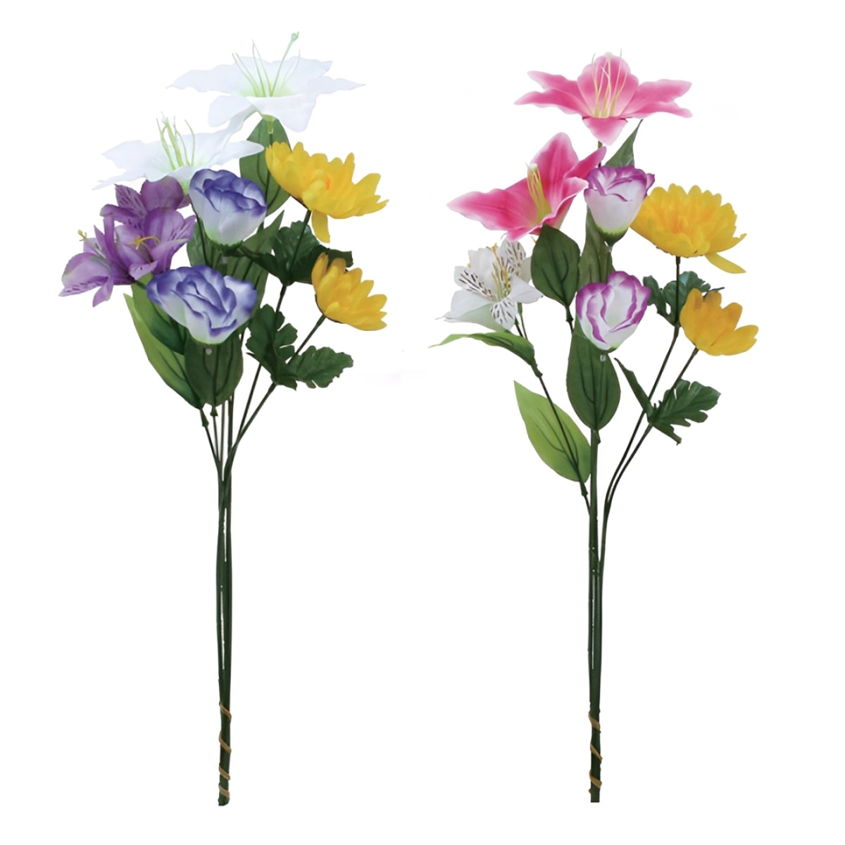 造花 やすらぎ 組花 百合 1束 ※色は選べません （ 仏花 お供え 供花 花 御供え 弔花 枯れない フェイクフラワー ）