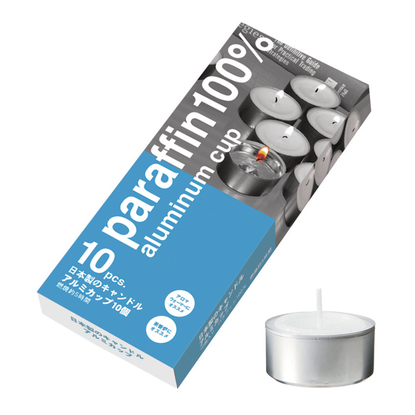 キャンドル 日本製のキャンドル アルミカップ 10個入 （ ロウソク ローソク ろうそく 蝋燭 ティーライト カメヤマキャンドル ）