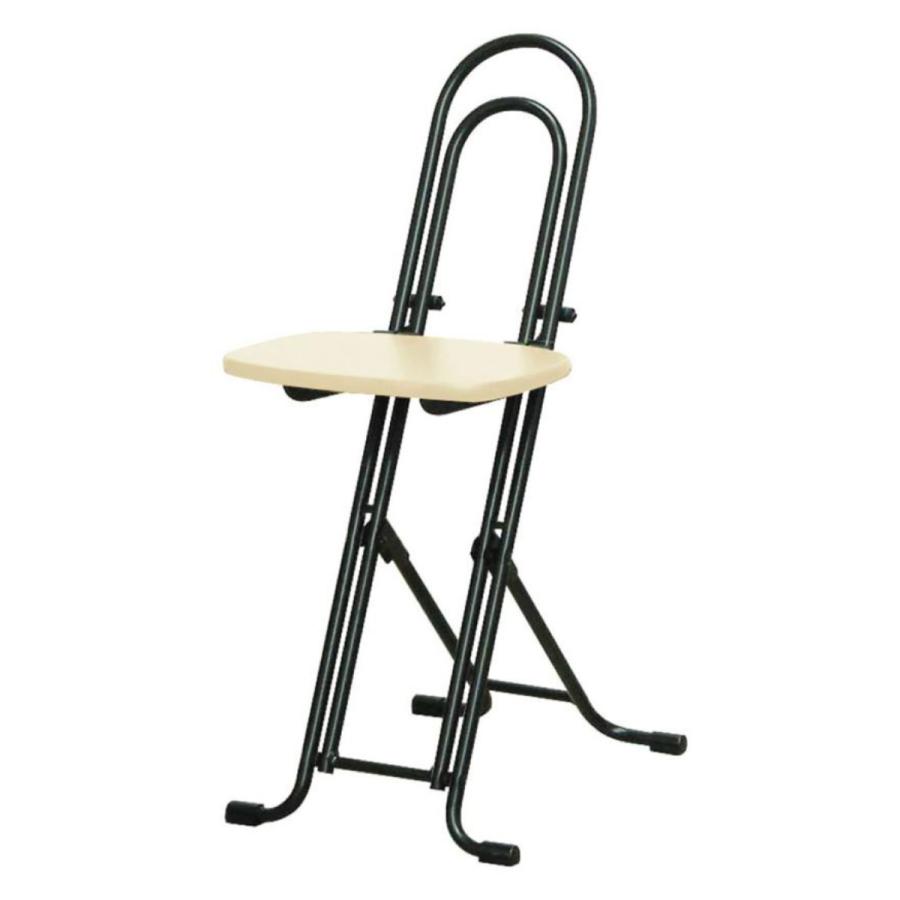 折りたたみ椅子 ベストホビーチェア 同色3脚セット 木製シート ナチュラル/ブラック （ カウンターチェア デスクチェア ）｜interior-palette｜02