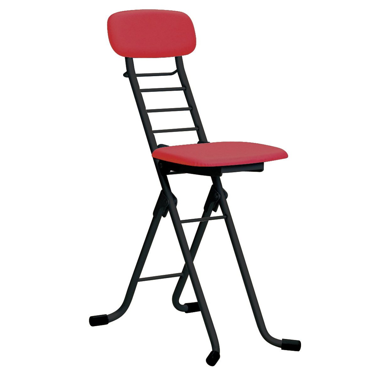 折りたたみ椅子 高さ調節 6段階調節 リリィチェア クッションタイプ スチール ブラックフレーム （ カウンターチェア ハイチェア 椅子 日本製 ）｜interior-palette｜03