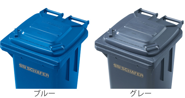 業務用ゴミ箱 120L ウェイストペール GMT-120 （ コンドル 山崎産業 ゴミ回収 ダストペール ゴミ箱 ダストボックス ハンドル キャスター付き ）_4