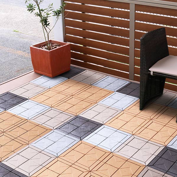 山崎産業 ジョイントタイル ストーン調 石目ユニット 本体 30x30cm 1枚
