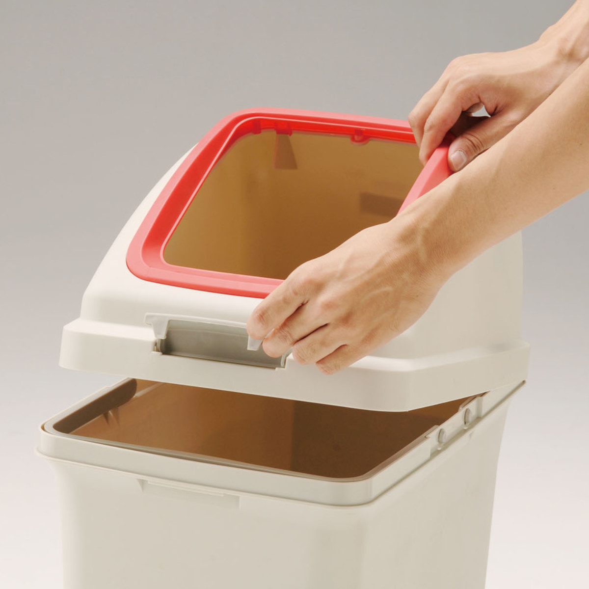 山崎産業 分別ゴミ箱 角穴蓋 丸穴蓋 リサイクルトラッシュECO-70専用