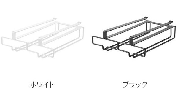 山崎実業 tower 戸棚下ワイングラスハンガ...の詳細画像2